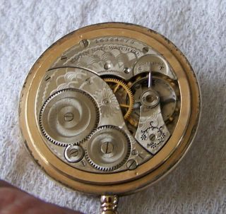 Vintage Elgin 12 Size Pocket Watch Fancy Dial 3