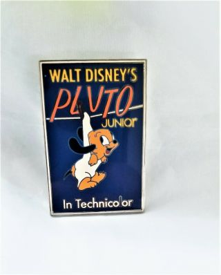 Disney Vintage Series Pluto Junior Movie Poster Pin,  Le 100 - Euc