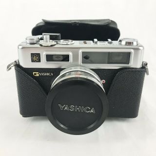 Vintage Yashica Electro 35 GSN Rangefinder 35mm Film Camera 45mm f1.  7 Color Lens 6