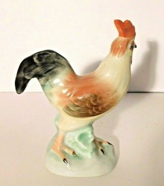 Vtg.  Herend Hand Painted Porcelain Rooster Cock Figurine 5032 5 1/4 3