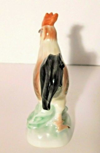Vtg.  Herend Hand Painted Porcelain Rooster Cock Figurine 5032 5 1/4 4