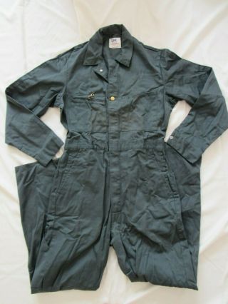 Vtg Nos 60s Lee Union Alls Sanforized Coverall Work Wear Suit 36 R Deadstock 50s
