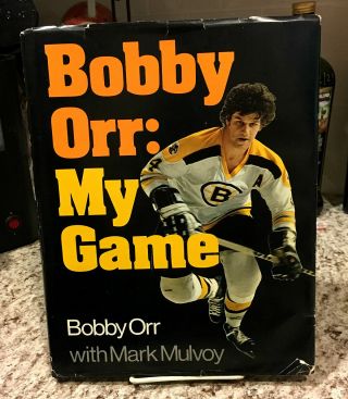 1974 H/c Book " Bobby Orr - My Game " Vintage Signed In 1975 - Bruins Legend