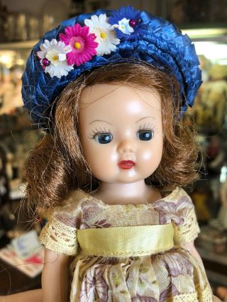 Vintage Muffie Doll Walker In Cute Outfit Red Hair Darling Nancy Ann Story Book