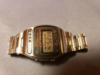 Vintage Men’s Seiko Alarm Chronograph Solar Battery Digital Watch