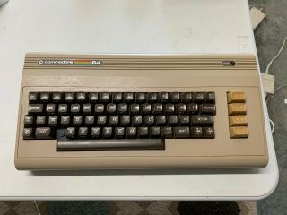 Vintage Commodore 64 Computer - Power Light Comes On - No Power Supply Z Missing