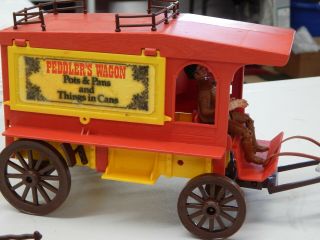 Vintage Empire Legends of the West Peddlers Wagon Nearly Complete W/Box 2107 3