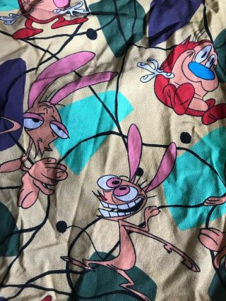 Vintage Ren And Stimpy Show Nickelodeon 1993 MTV Nicktoons Boxer Shorts Yellow 3