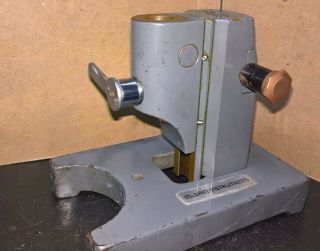 Vintage Mcbain Instruments Branded Brass &cast Iron Microscope Stand 5/8 " Socket