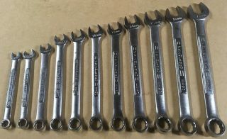Craftsman (vtg " V " Series,  Usa) 11pc Metric Open Box - End Combination Wrench Set
