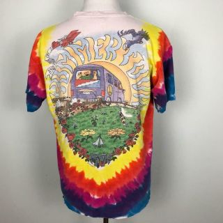 Vtg 1994 Grateful Dead Summer Tour Tie Dyed Distressed T - Shirt Mens L Paper Thin