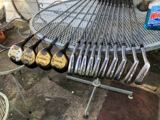 Macgregor Vip 2 - 9,  11,  Sw Golf Irons And Vip Woods.  Vintage
