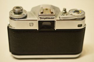 Vintage Voigtlander Bessamatic 35mm Camera w/1:2/50 lens Leather Case 3