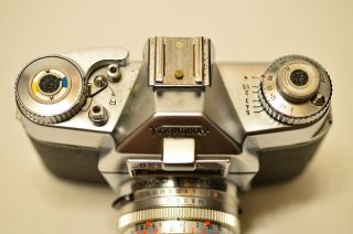 Vintage Voigtlander Bessamatic 35mm Camera w/1:2/50 lens Leather Case 4