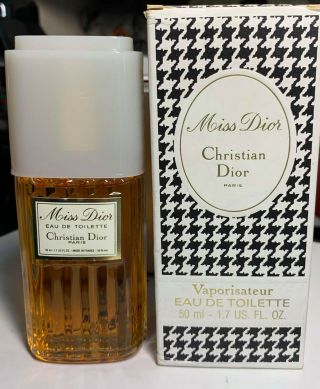 Christian Dior Miss Dior Eau De Toilette 50 Ml 1.  7 Fl Oz Vintage