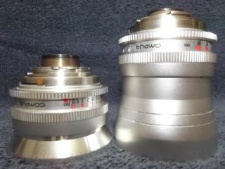 Two Vintage Schneider - Kreuznach Lenses,  Retina - Curtagon F:4/28mm,  - Tela F:4/135mm