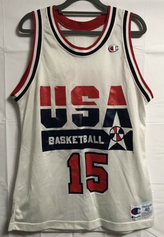 Vintage Champion 1992 Olympic Usa Dream Team Magic Johnson Jersey Size 40