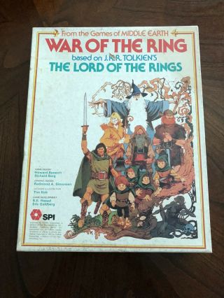 Vintage War Of The Ring Board Game 1977 Middle Earth Edition (e1)