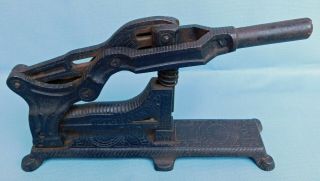 Vintage Cast Iron 1896 Patent Hotchkiss No.  2 Stapler Staple Machine