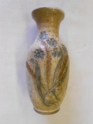Vintage 1981 Gus Gikas Handthrown Pottery Vase.  Texas Potter.  Rare.