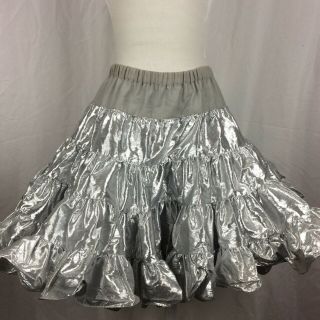 Square Dance Petticoat Silver Lume’ Vintage