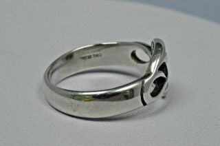 Vintage sterling silver Scottish Ola Gorie Cecily Ring Size N 1/2 4