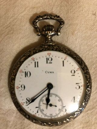 4 Vintage Pocket Watches for Repair or Parts - 1 silver case - Mignon,  Omega,  C 5