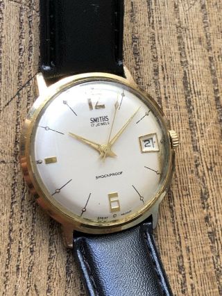 Vintage Mens Watch Smiths 17 Jewels Made In Great Britain Cal 627 2
