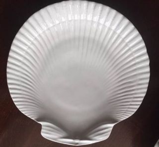 Vintage Portugal 8 White Shell Salad Lunch Plate 8.  5 In.  Horchow Tickets