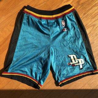 Rare Detroit Pistons Vintage Champion Nba Shorts Men’s S