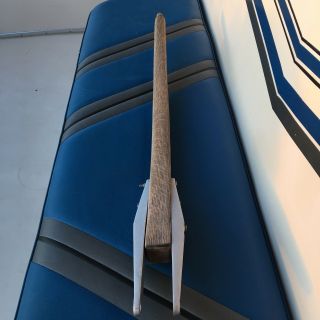 Vintage Wooden Sailboat Tiller Arm Boat Rudder Handle Solid Natural Teak Wood 34