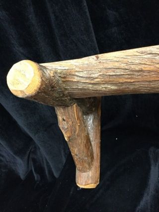 Vintage Natural Wood Branch Shelf,  24 