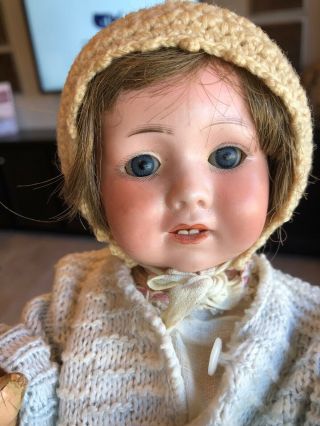 Antique Armand Marseille Baby Doll 327/drgm/am 10 " Bisque Head/composition Body