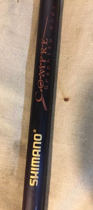 Vintage Rare Shimano Compre Graphite Model Cpc60mh Casting Rod