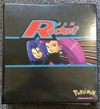 Team Rocket Binder Vintage 1999 - 2000 Pokémon Cards 500,