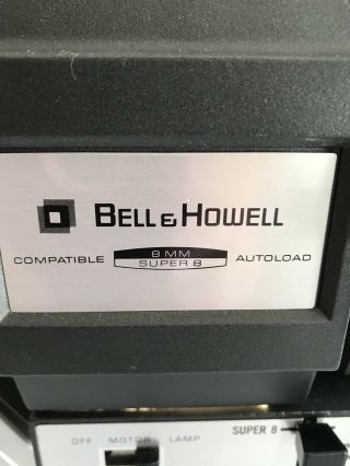 Vintage Bell & Howell Autoload 8mm Movie Projector 466ZB NIB 4
