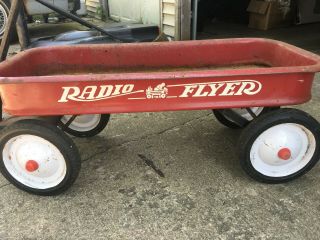Vintage Radio Flyer 18 Model Red Wagon