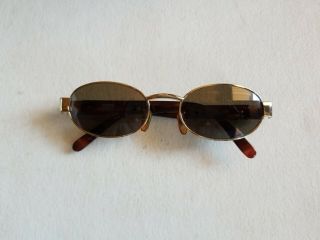 Vintage Gianni Versace Mod X18 Col 030 Brown Frame Brown Lens Rare Sunglasses
