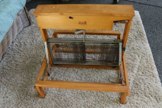 Vintage Nilus Leclerc Medico Tabletop Loom 22 " Weaving Width