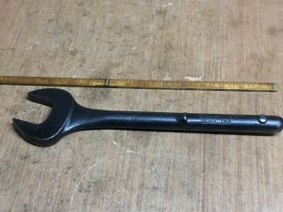 Vintage Snap - On 1 - 1/2 " Sae Heavy Duty Open End Tubular Wrench Oe - 148c