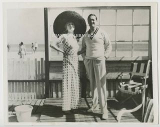 Lilyan Tashman Edmund Lowe Malibu Beach House Vintage Candid Photo 1932