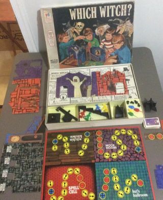 Vintage Board Game Which Witch Milton Bradley C 1970