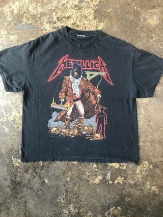 Metallica Unforgiven - Vintage 1994 Brockum/metallica Label T - Shirt - Lg - Rare