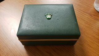 Vintage Rolex Green Leather Watch Box.