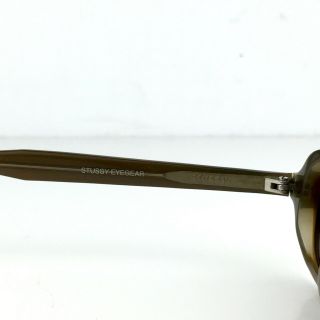 Vintage Rare Stussy Eyegear Morgan Black Brown Rectangle Sunglasses 4