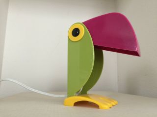 Vintage Toucan Parrot Bird Lamp Mid Century Modern Pop Art Eames Era