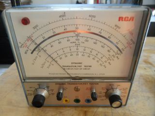 VINTAGE RCA DYNAMIC TRANSISTOR/FET TESTER WT524A WITH 2 PROBES 2