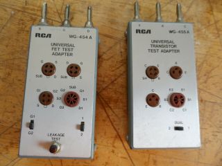 VINTAGE RCA DYNAMIC TRANSISTOR/FET TESTER WT524A WITH 2 PROBES 3