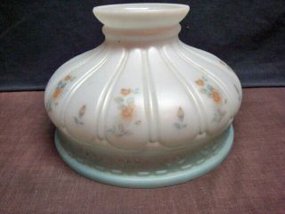 Vintage Coleman Shade With Floral Decoration