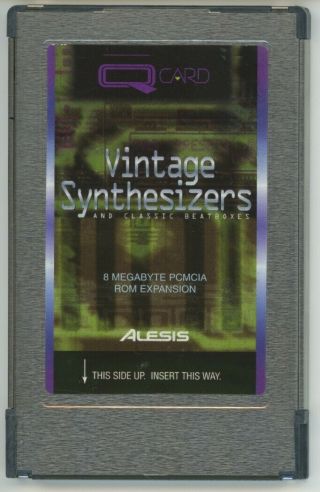 Alesis Vintage Synthesizers Qcard And Case With Digital Booklet
